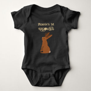 Halloween Jackalope Trick or Treat Custom Baby Bodysuit