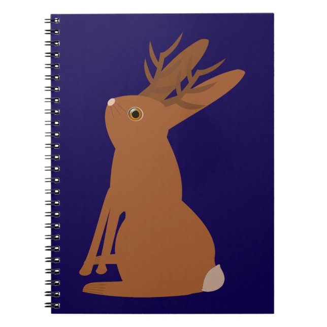 Halloween Jackalope Trick or Treat Notebook (Front)