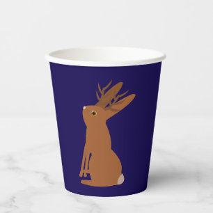 Halloween Jackalope Trick or Treat Paper Cups