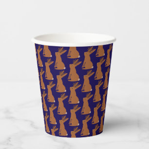 Halloween Jackalope Trick or Treat Patterned Paper Cups
