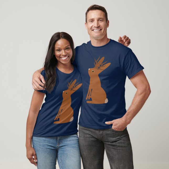 Halloween Jackalope Trick or Treat T-Shirt (Unisex)