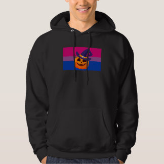 Halloween JackoLantern Pumpkin Witch Bisexual Prid Hoodie