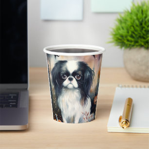Halloween Japanese Chin With Pumpkins Scary Paper Cups