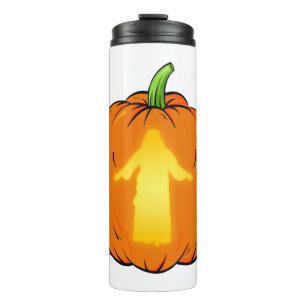 Halloween Jesus Design with Jesus Pumpkin Thermal Tumbler