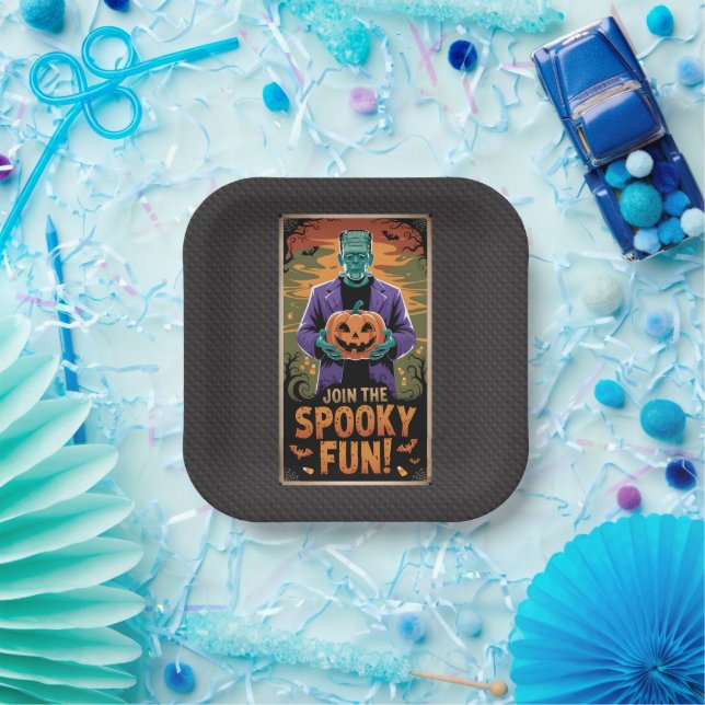 Halloween - Join the spooky Fun Paper Plate (Party)