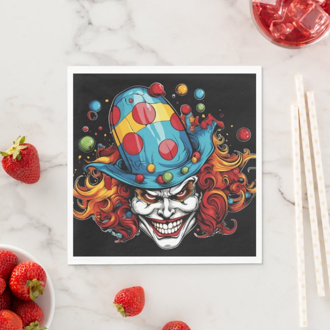 Halloween/Joker Paper Napkin (Insitu)