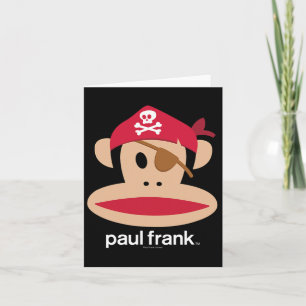 Halloween Julius Pirate Monkey Logo  Card
