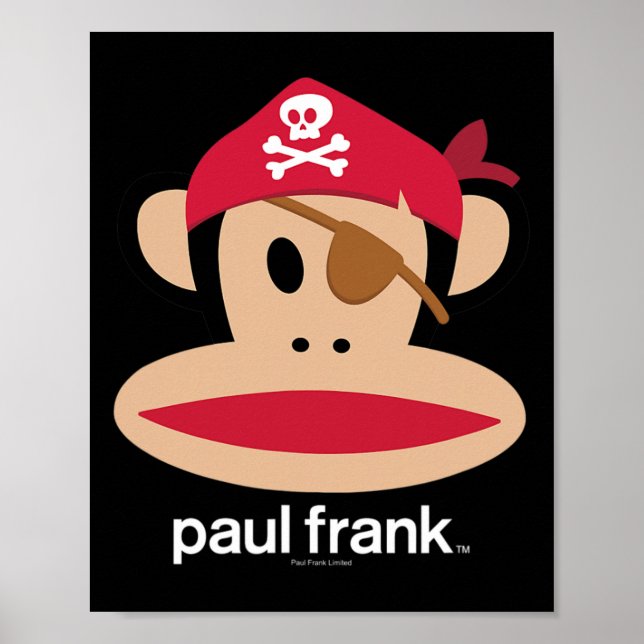 Halloween Julius Pirate Monkey Logo  Poster (Front)