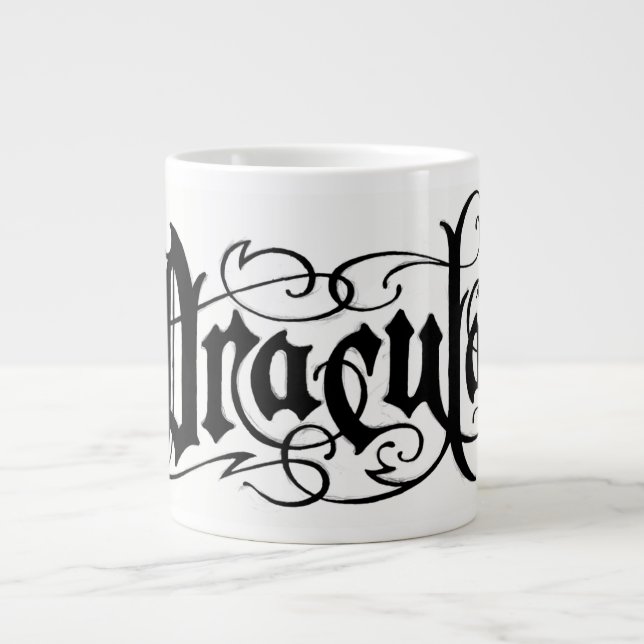 Halloween Jumbo Mug-Dracula Large Coffee Mug (Front)