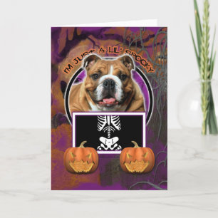 Halloween - Just a Lil Spooky - Bulldog Card