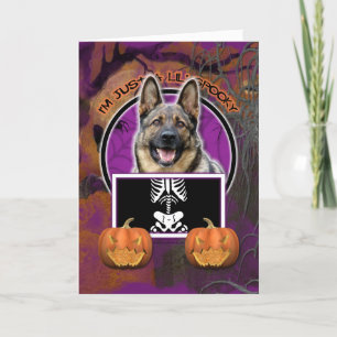 Halloween - Just a Lil Spooky - German Shepherd Card