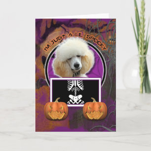 Halloween - Just a Lil Spooky - Poodle - Apricot Card