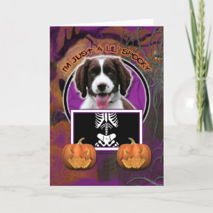 Halloween - Just a Lil Spooky - Springer Spaniel Card