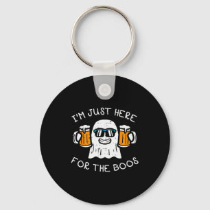 Halloween Just Here For Boos Ghost Funny Costume M Key Ring