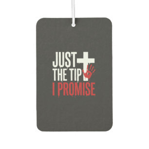 Halloween Just The Tip Bloody Cross Car Air Freshener