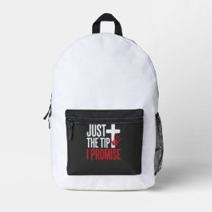 Halloween Just The Tip Bloody Cross Printed Backpack