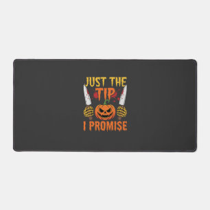 Halloween Just The Tip Pumpkin Knife Graphic Desk Mat