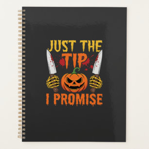 Halloween Just The Tip Pumpkin Knife Graphic Planner