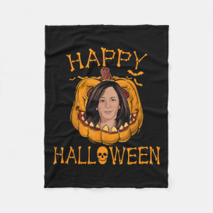 Halloween Kamala Harris Funny Christmas 2023 Pumpk Fleece Blanket