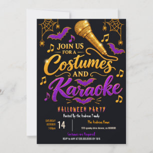 Halloween Karaoke Night Party Invitation