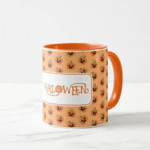 Halloween Kawaii Pumpkins Pattern Mug