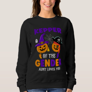 Halloween Keeper Of Gender Reveal Party Baby Showe Sweatshirt