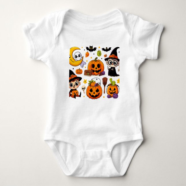 Halloween kids enfants bébé  baby bodysuit (Front)