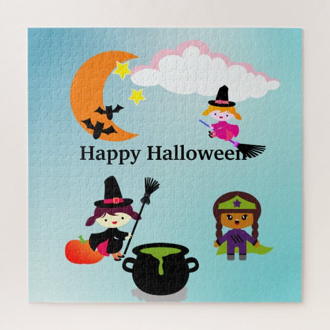 Halloween kids jigsaw puzzle (Vertical)