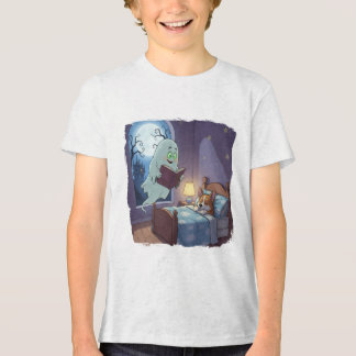Halloween Kids T-Shirt Spooky Ghost and Corgi  Tri-Blend Shirt