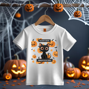 Halloween Kids Tee – Personalized Cute Cat Design