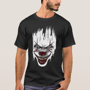 Halloween Killer Clown Mime Harlequin Scary Clowns T-Shirt