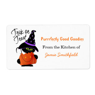 Halloween Kitchen Labels
