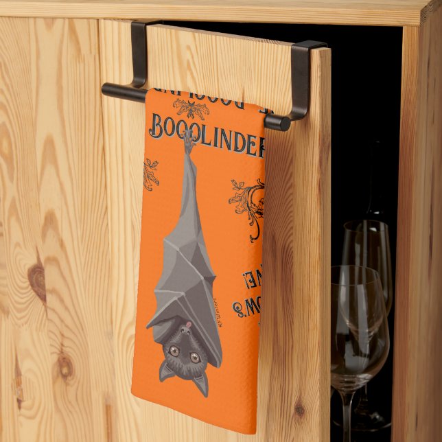 Halloween Kitchen Towel Decoration Bat! (Thirds Fold)