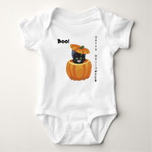 Halloween Kitten in Pumpkin 