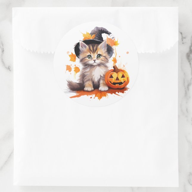Halloween Kitten Stickers (Bag)