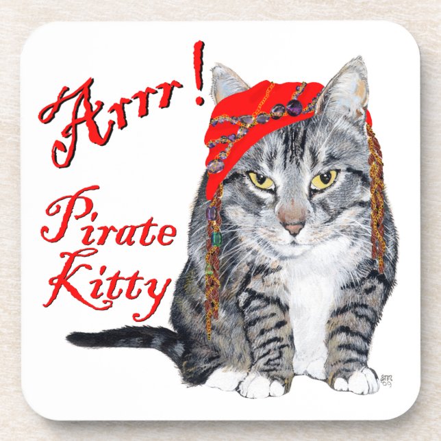 Halloween Kitty Cats Coaster (Front)
