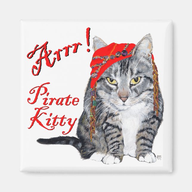 Halloween Kitty Cats Magnet (Front)