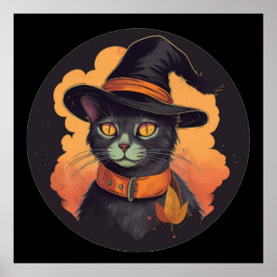 Halloween Kitty Poster