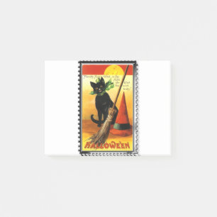 Halloween Kitty Sitting Witches Hat Post-it Notes