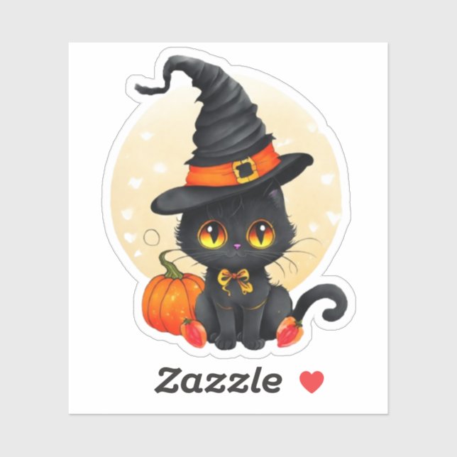 Halloween Kitty sticker (Sheet)