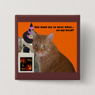 Halloween Kitty - Wear What 15 Cm Square Badge