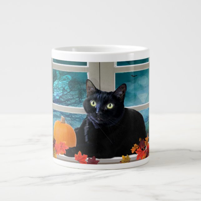 Halloween Kitty's Boo-tiful Night Jumbo Mug (Front)