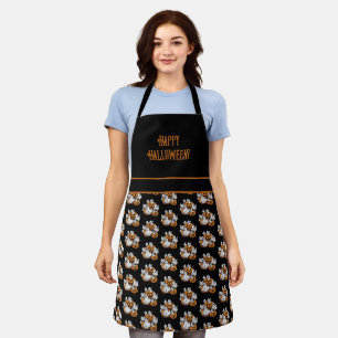 Halloween: Kleine Geister mit Kürbissen - Apron