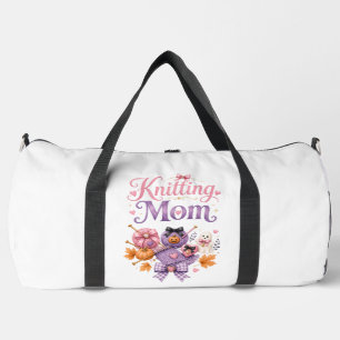 Halloween Knitting Mum - Duffel Bags