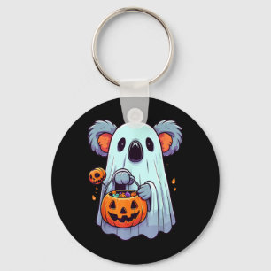 Halloween Koala Costume Ghost Animal Boo Spooky Key Ring
