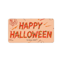Halloween Label, Minimalist Modern halloween