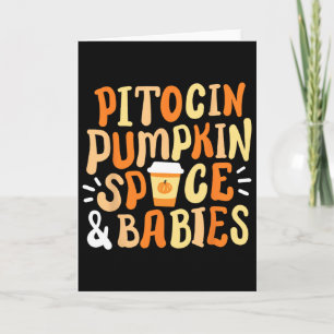 Halloween Labor And Delivery Landd Nurse Fall Pump Card