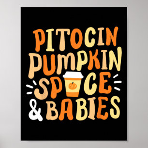 Halloween Labor And Delivery Landd Nurse Fall Pump Poster