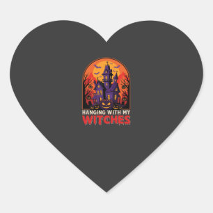 Halloween Laboratory Monster Pumpkin Moon Vector Heart Sticker