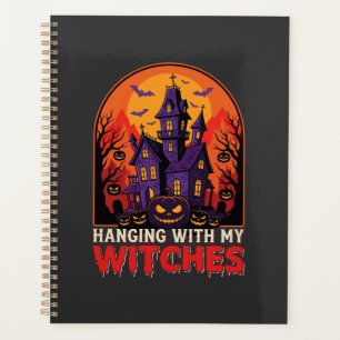 Halloween Laboratory Monster Pumpkin Moon Vector Planner